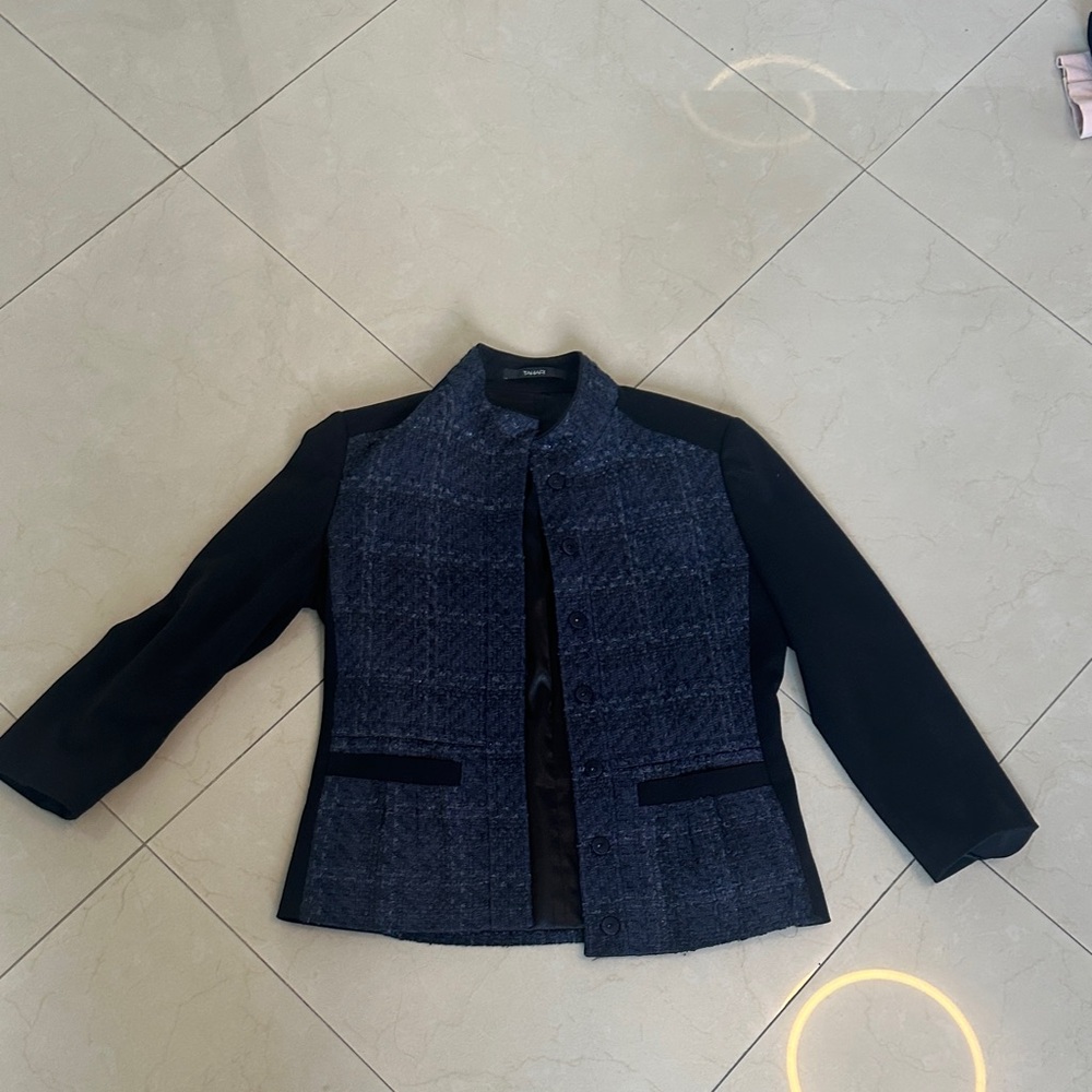 Tahari Black and Gray Women's Blazer
